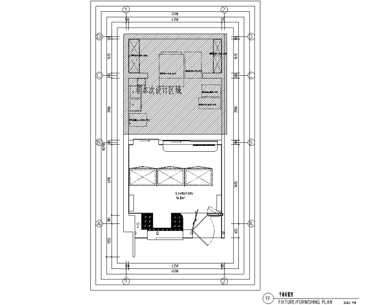 甜品店暖色系店铺装修施工图设计CAD-2020