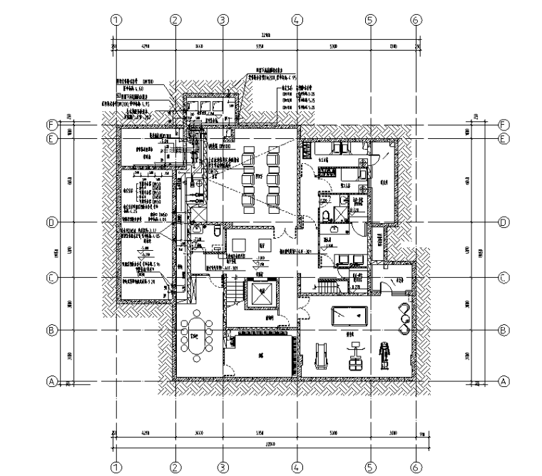 233m²新中式别墅给排水户型施工图设计