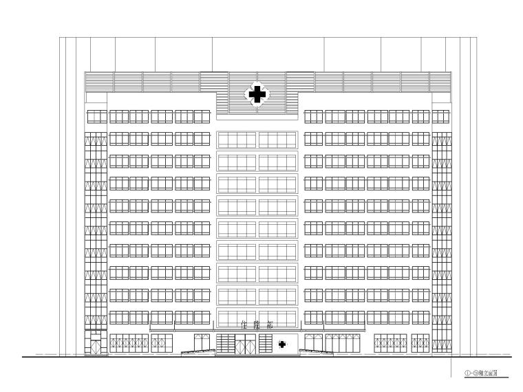 [贵州]医院高层住院楼施工图CAD2020