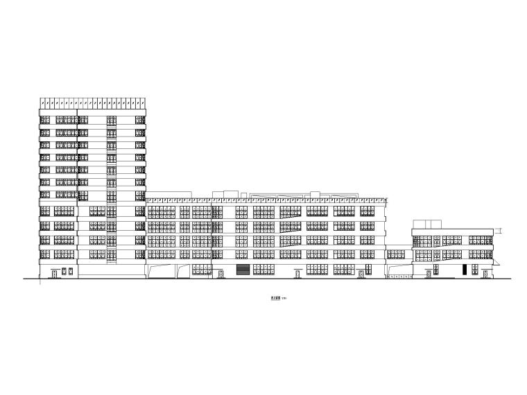 [广州]高层医院门诊楼+住院楼施工图CAD