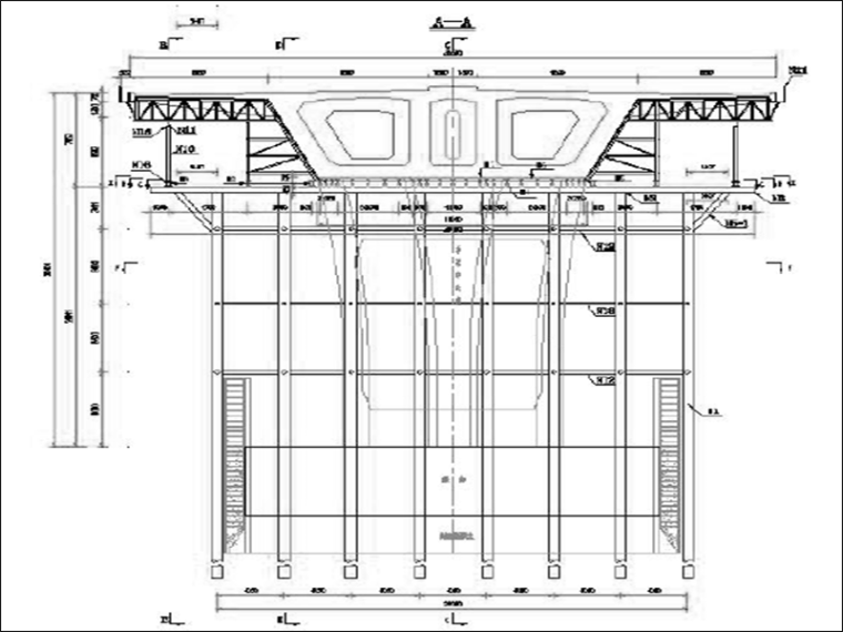 跨江大桥0#块钢管桩支架及外侧模验算书24页