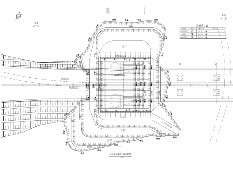 跨江特大桥重力式锚碇及基坑支护工程施工图