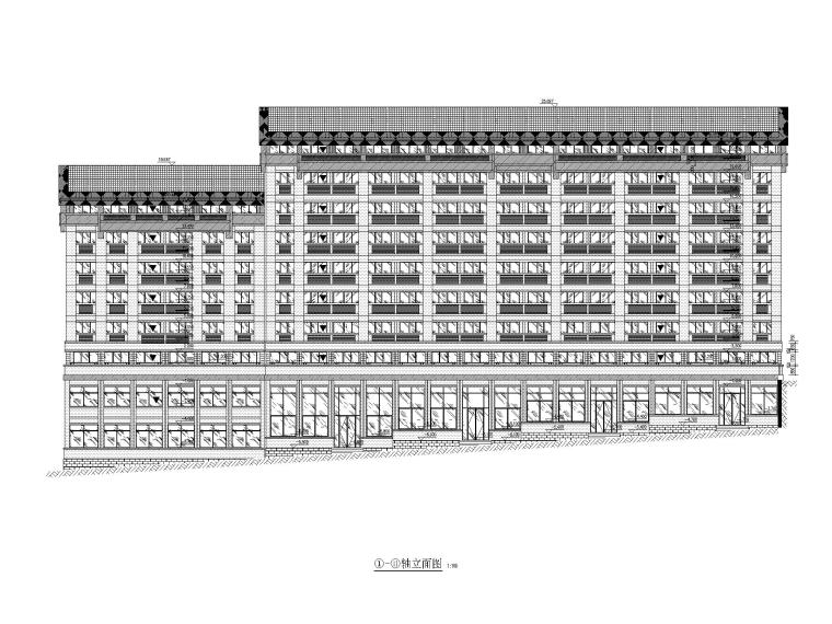 [贵州]中式高层教室公寓建筑施工图CAD2019