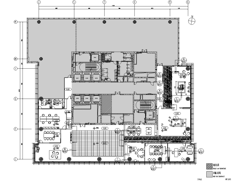 [江苏]现代风高层财富中心装修施工图CAD