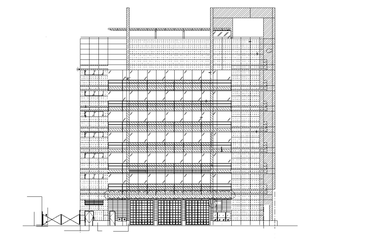 现代风传染病医院建筑施工图设计