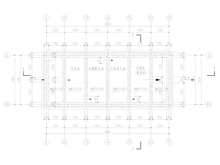 重庆殡仪馆生化池设计施工图