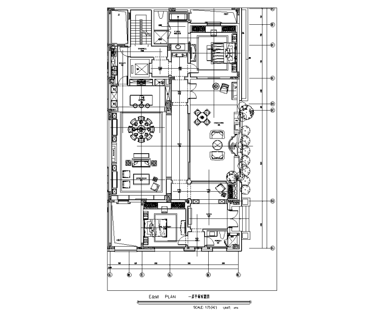 [四川]东方文化别墅样板间设计说明+全套CAD