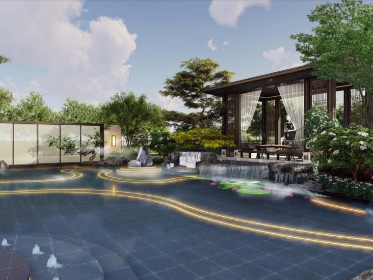 新中式人文雅致住宅景观方案设计项目