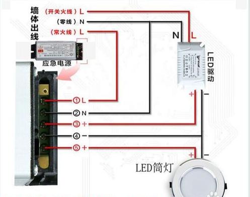 筒灯应急灯价格：筒灯应急灯怎么接线带图操作2？.jpg
