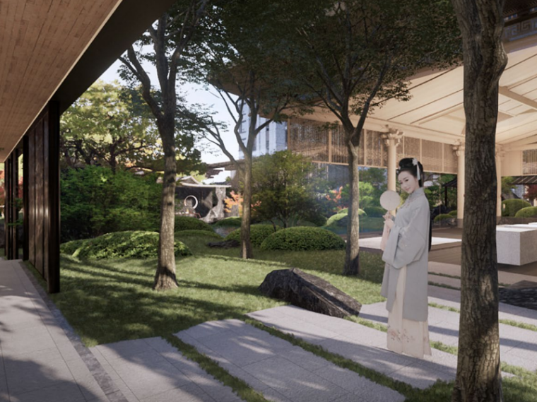 现代新中式住宅展示区景观方案设计