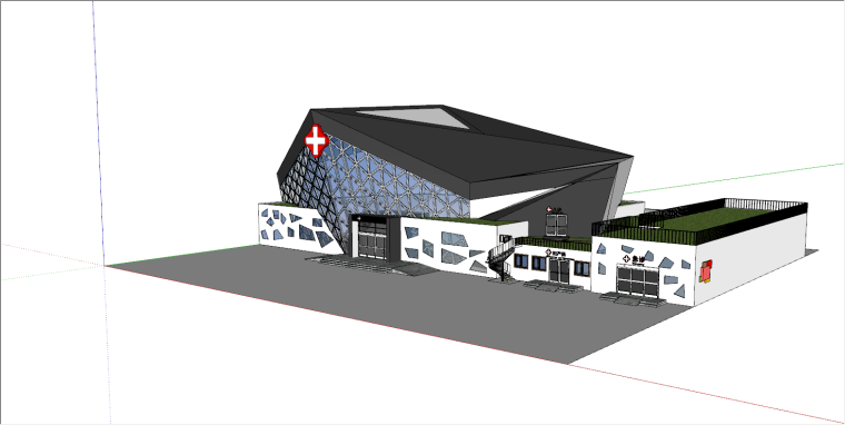 某城市各类型医院建筑设计SU模型合集（二）