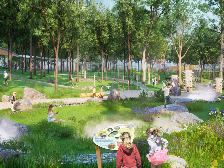 开拓之径+田园之轴市民公园景观方案2023